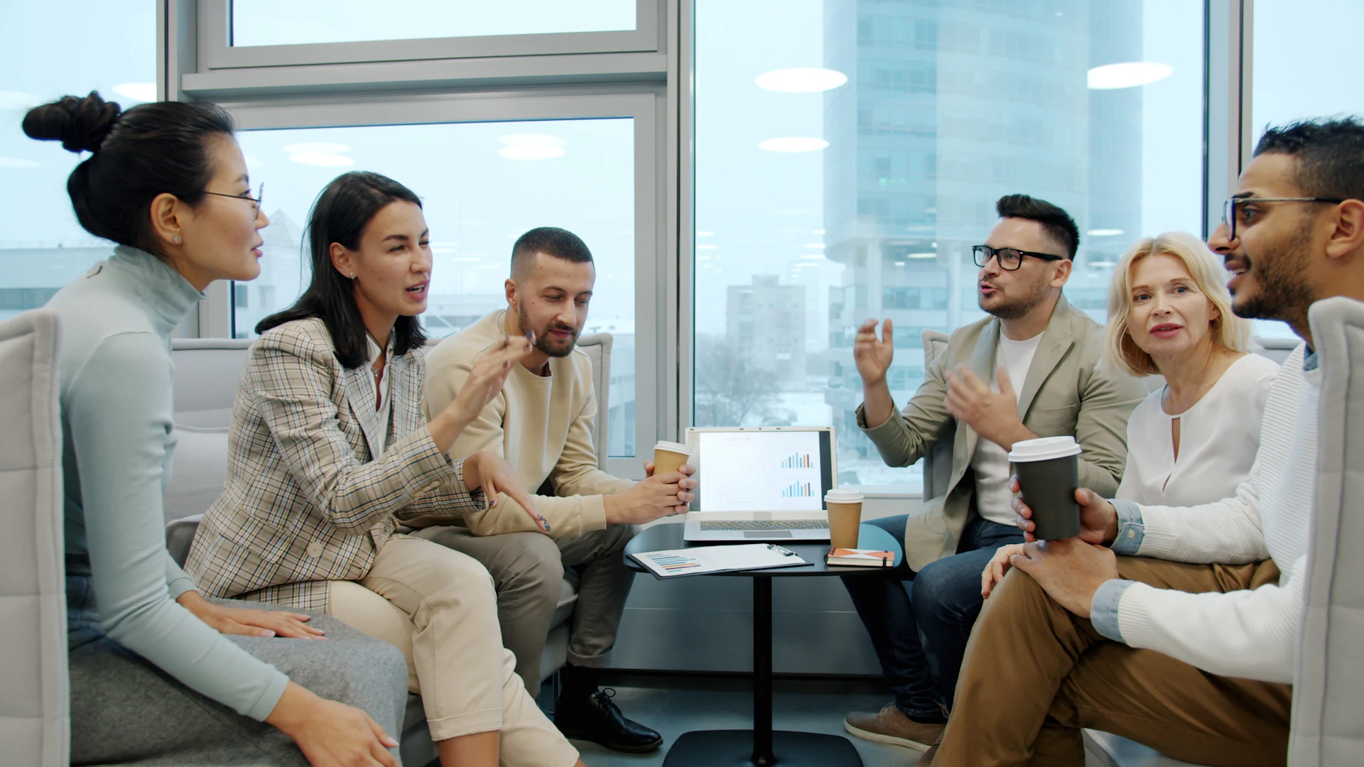 Digital marketing strategy meeting in a Toronto office